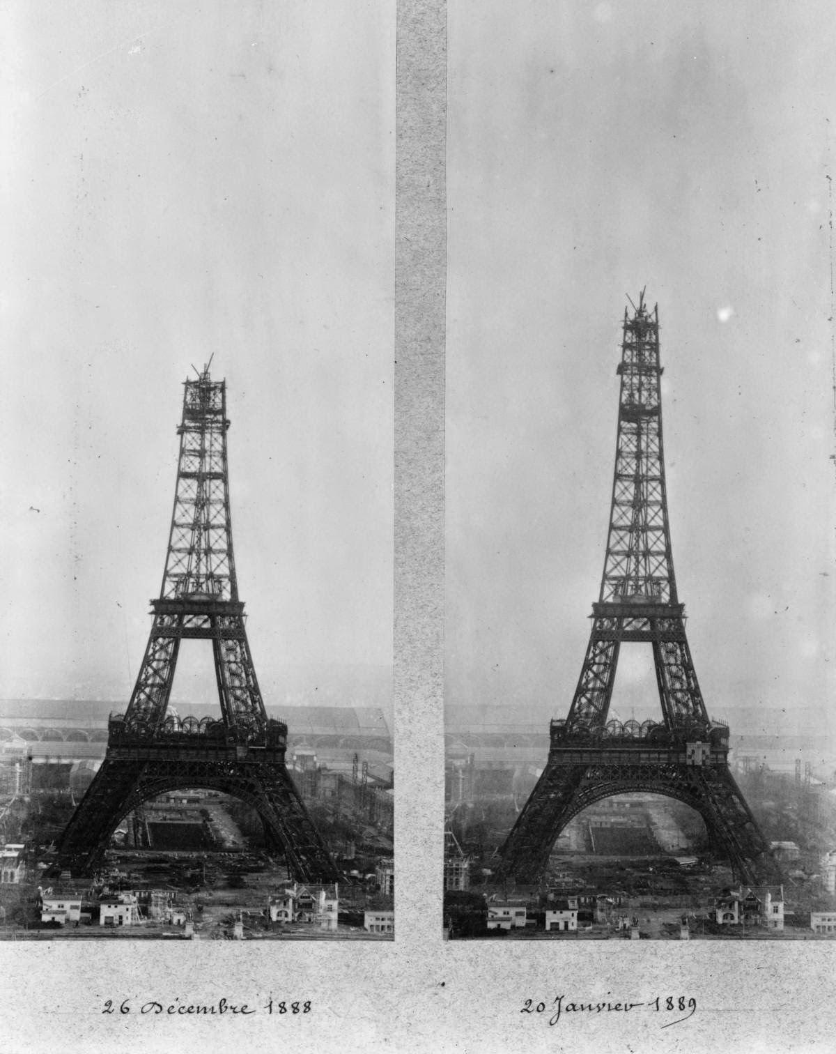 15 Amazing Vintage Photos of the Iconic Eiffel Tower Under Construction