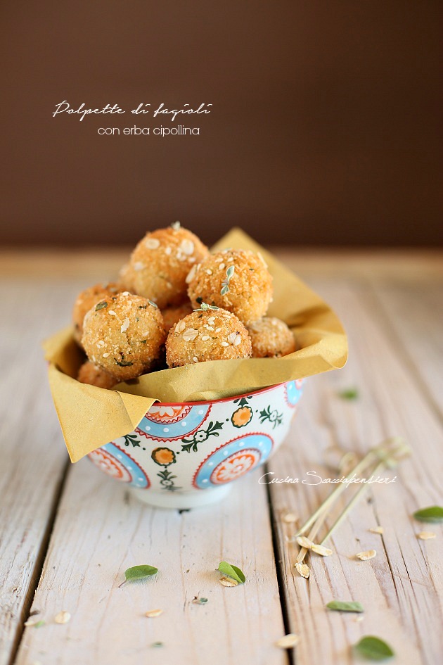 polpette vegetariane con fagioli e panatura croccantissima!