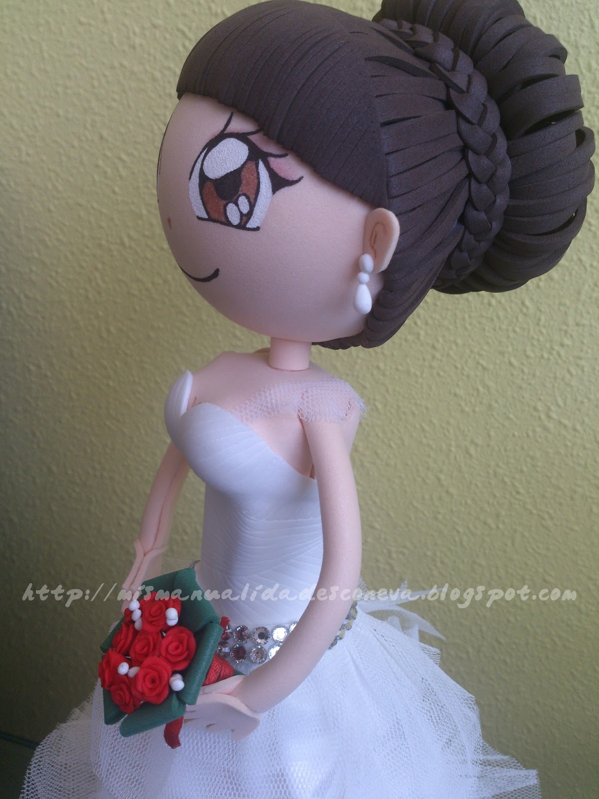 fofuchas novias de goma eva