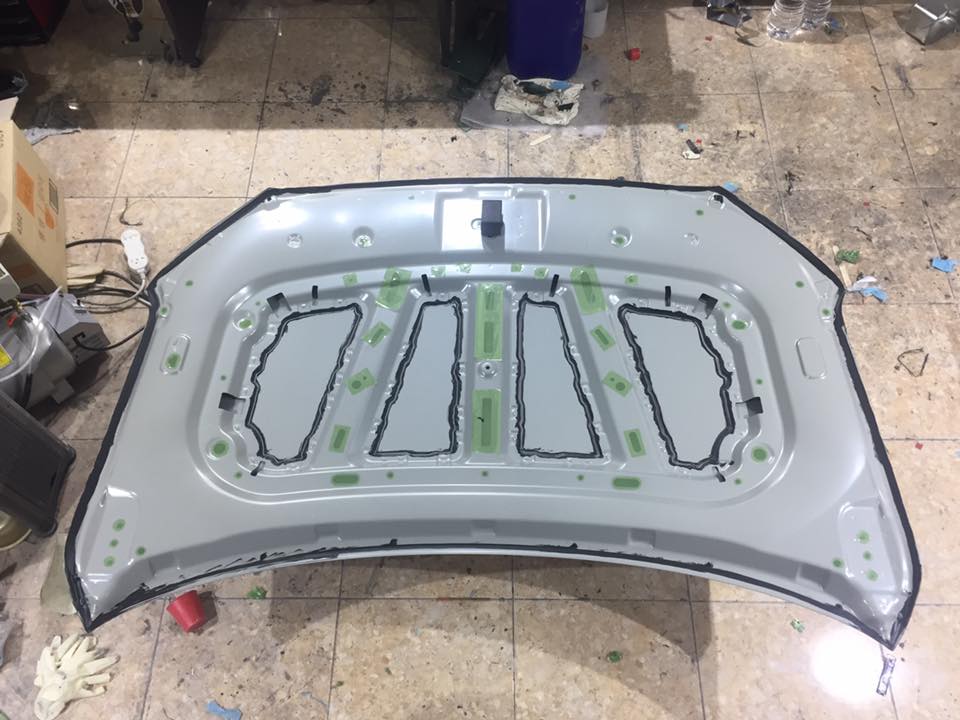CARBON COMPOSITE CRAFT. CHOSUN HYUNDAI ELANTRA HOOD & FRONT FENDER MOLD MAKING START