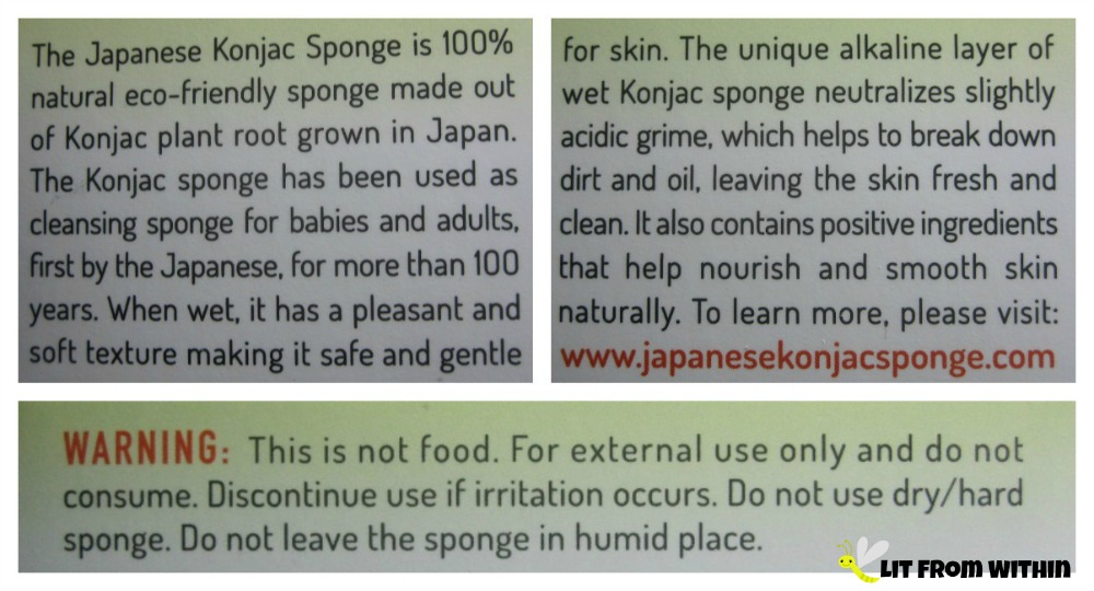 The Japanese Konjac Sponge information