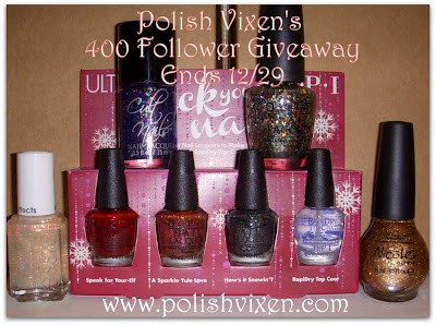 Polish Vixen's 400 Follower Giveaway! (29/12)