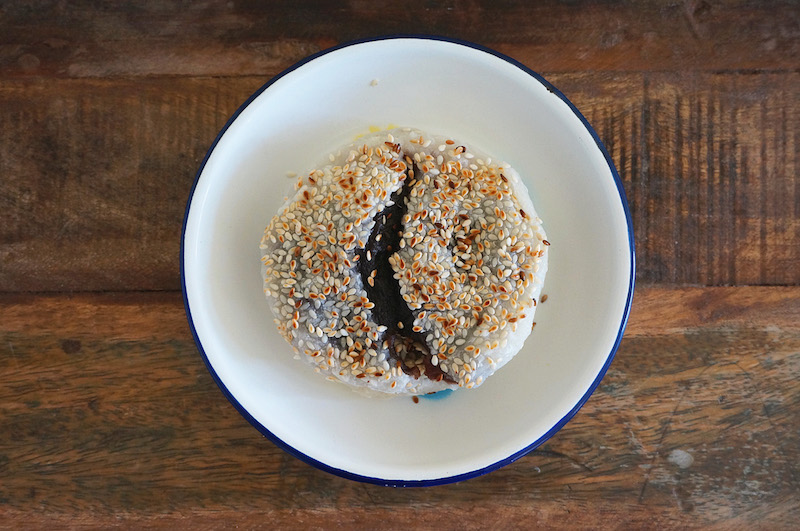 Glutinous Rice Snack With Red Bean Paste