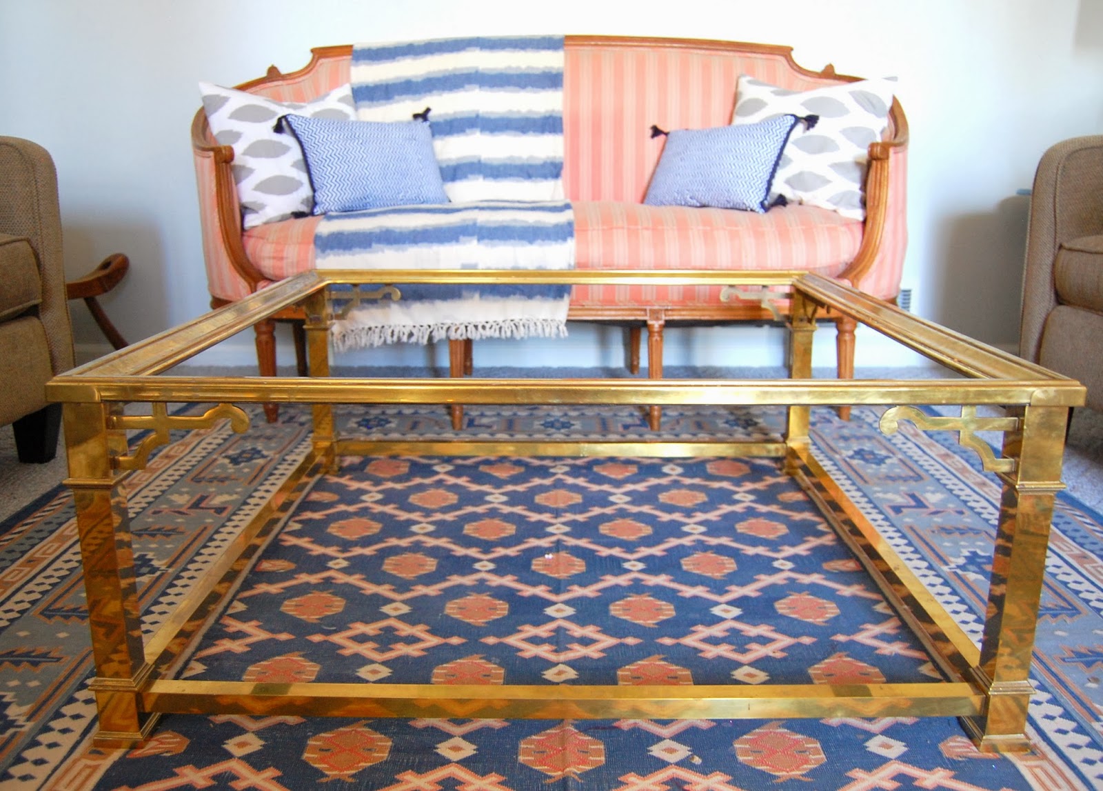 Practically Polished: Glass Coffee Table DIY