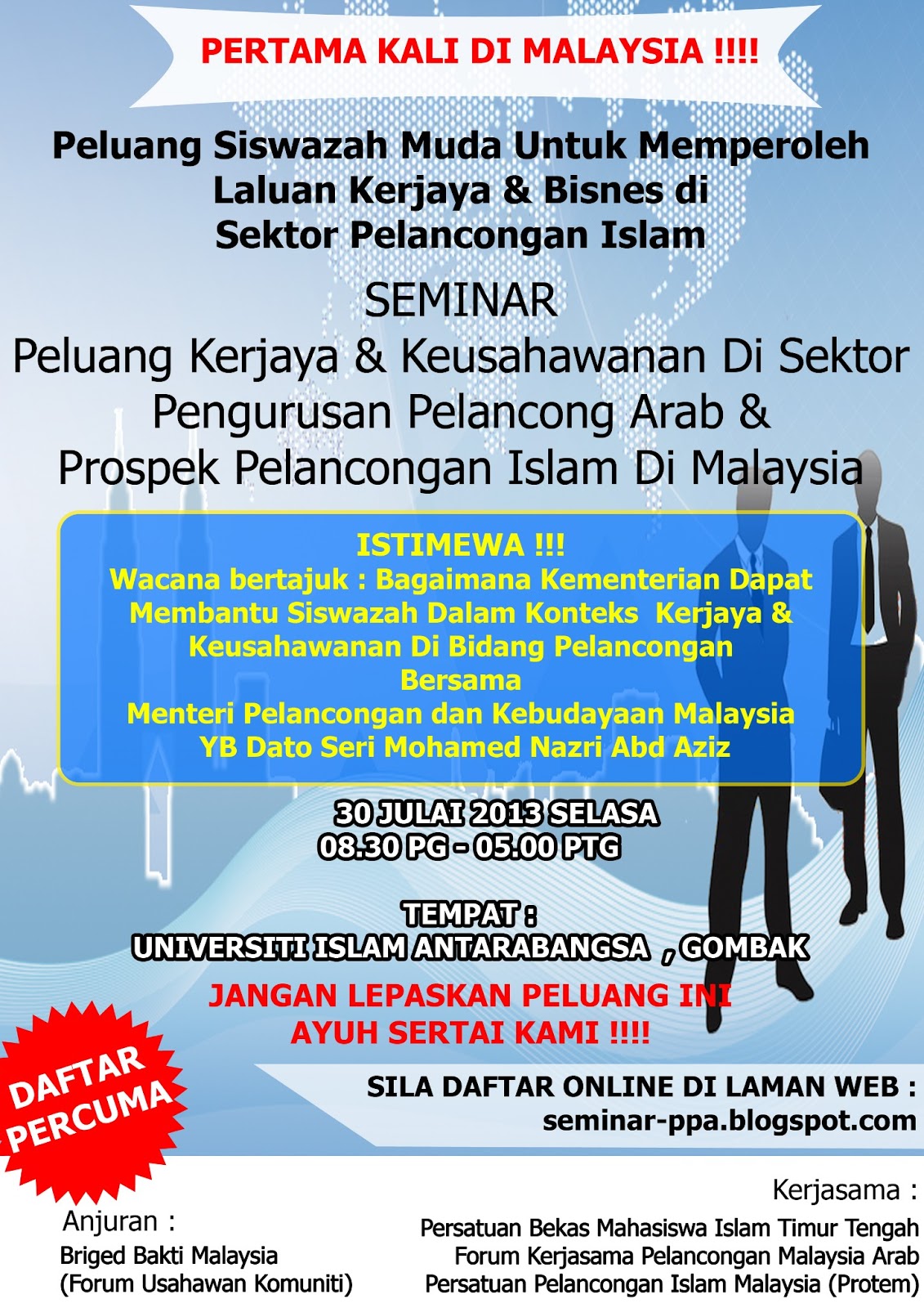 Seminar Pengurusan Pelancong Arab & Prospek Pelancongan Islam Di ...