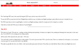 ESL Activities: Practice Test for the PET Exam