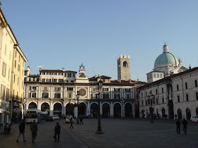 The Piazza della Loggia, with the Torre dell'Orologio, is at the centre of the historic city of Brescia