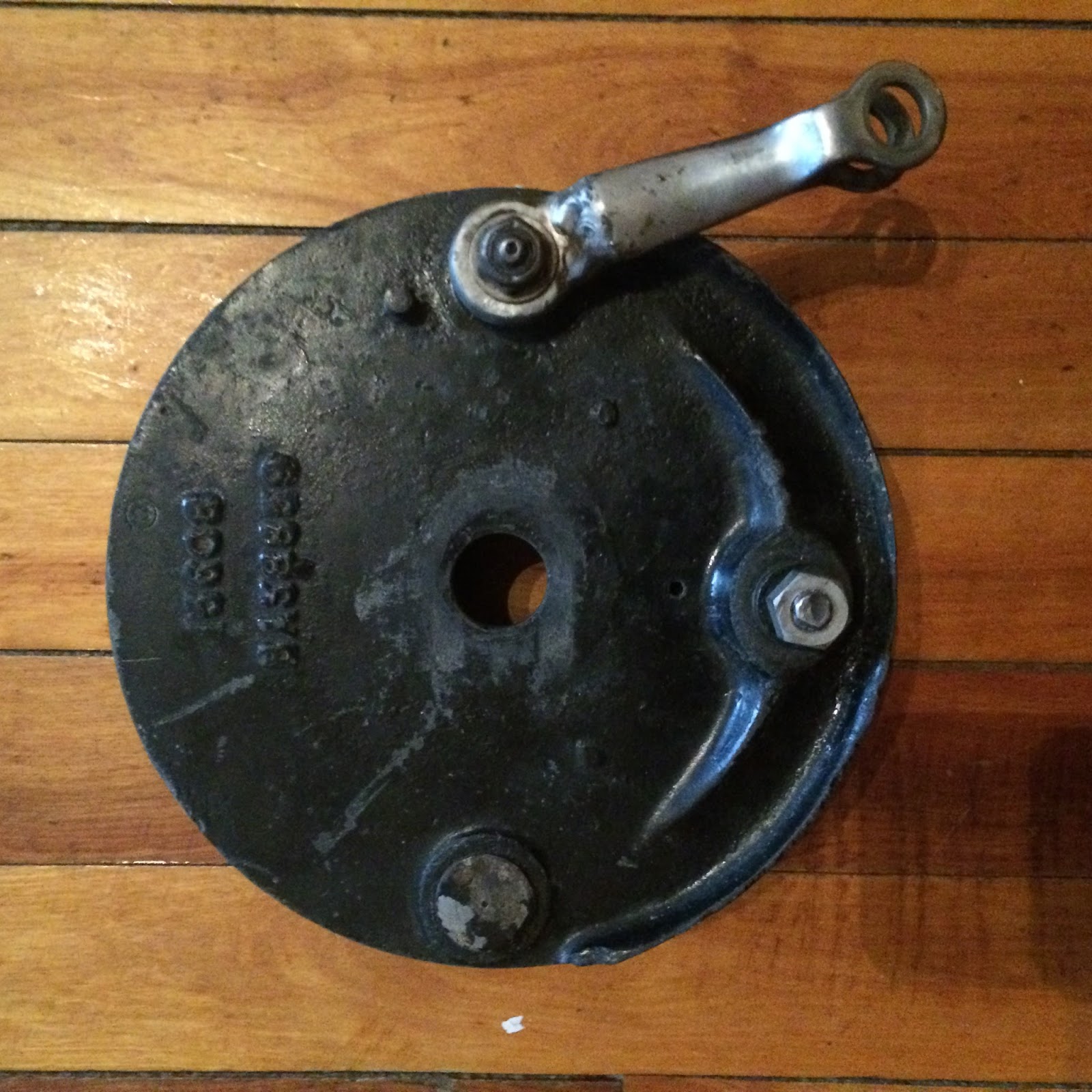 SOLO MOTORCYCLE WORKS On The Bench Manx Norton rear brake