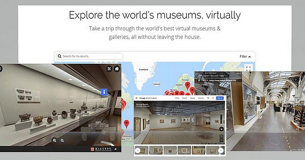 Explore the World's Museums 網站，透過地圖參觀世界上知名的虛擬博物館 - 逍遙の窩