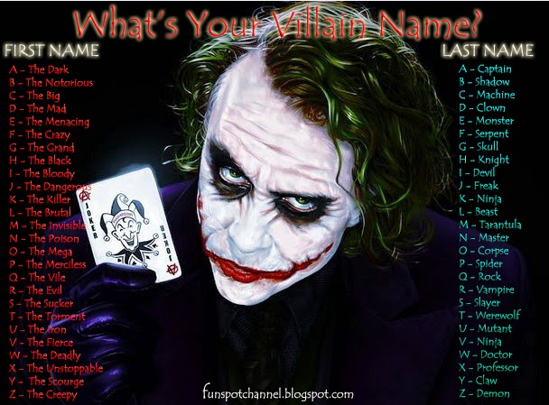 Fun Stuff Share The Moment What s Your Villain Name fun-stuff-share-the-moment-what-s-your-villain-name