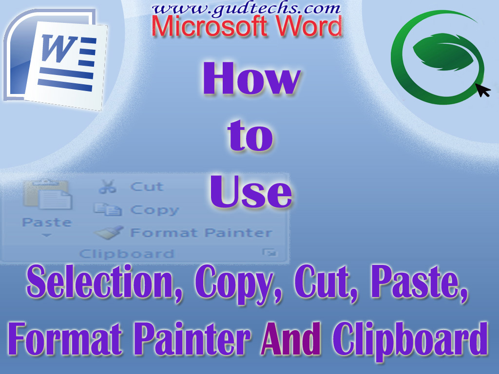 Use Clipboard Group Of Home Tab In Microsoft Word GUDTECHS