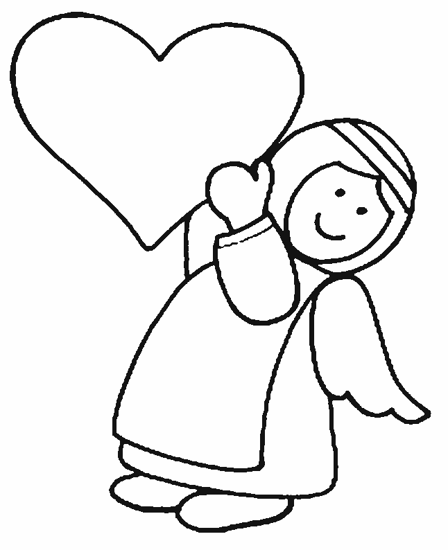 baby angel coloring pages - photo #10
