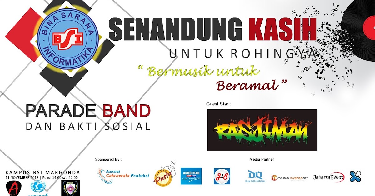 [ Contoh ] Desain Backdrop Panggung Event Musik Alfan.id