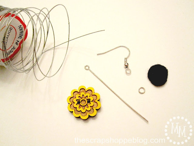 button earring supplies