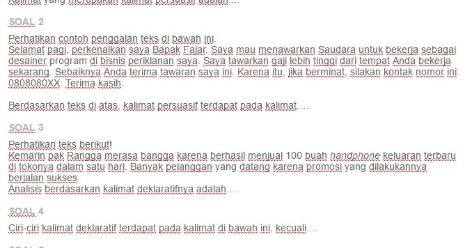 Contoh Soal Menyunting Bahasa Sesuai Dengan Struktur Bahasa Teks Negosiasi Ezy Blog