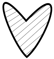 coração listra