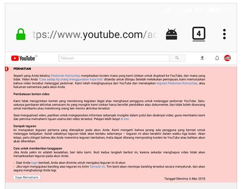 Apa sih Penyebab Banned pada Google Adsense Youtube dan Blogger