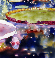 yupo paper watercolor painting water ups process close