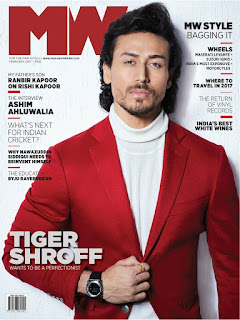 Tiger Shroff Looks Dashing Dapper on the Cover Page of Mans World India Magazine February 2017