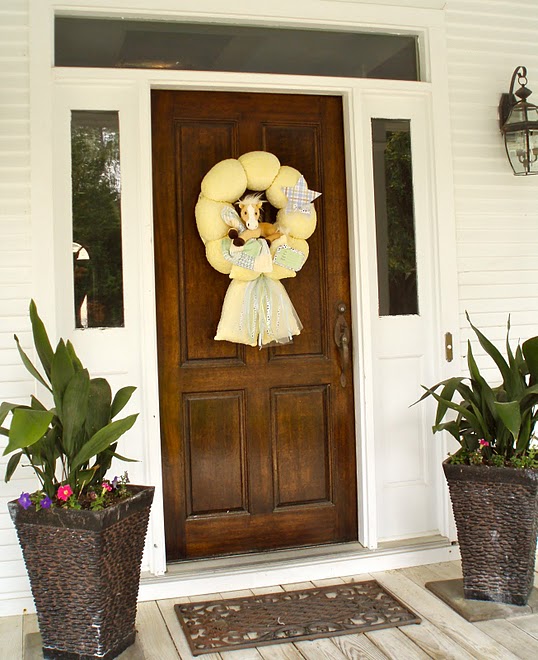 Baby Horse Wreath on Front Door