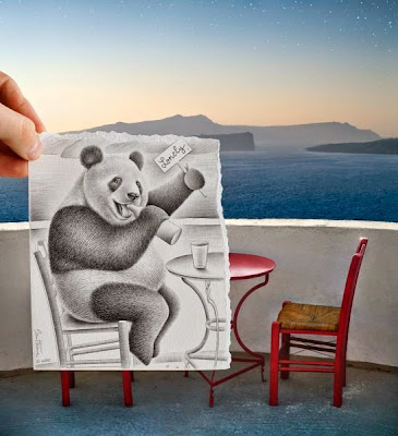dibujo de pandas