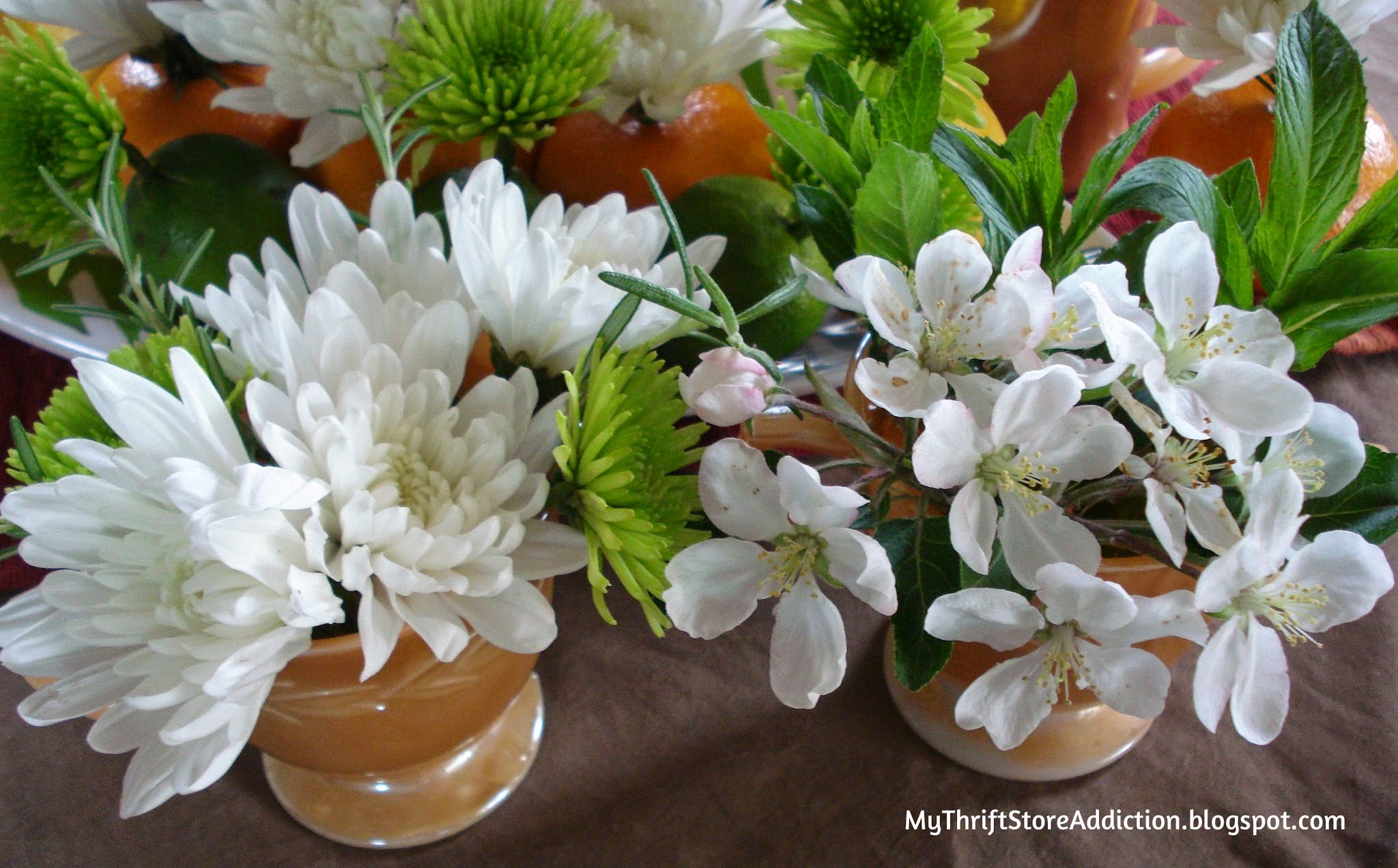 Mini floral arrangements