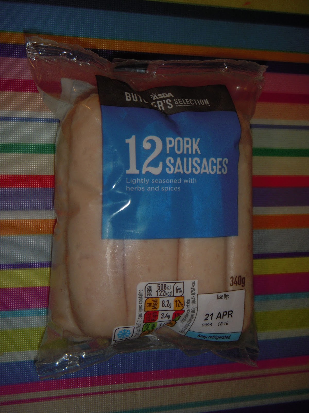 Rate My Sausage Asda Butchers Selection Pork Sausages