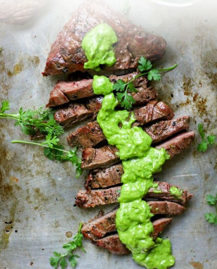 Paleo Skirt Steak with Chimichurri Sauce Paleo Skirt Steak with Chimichurri Sauce