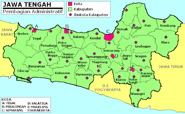 Jawa Tengah Berapa Kabupaten