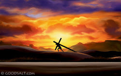 Bearing His Cross Laden With Our Sin!