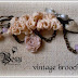 Broszka w stylu retro/Vinage rose brooch