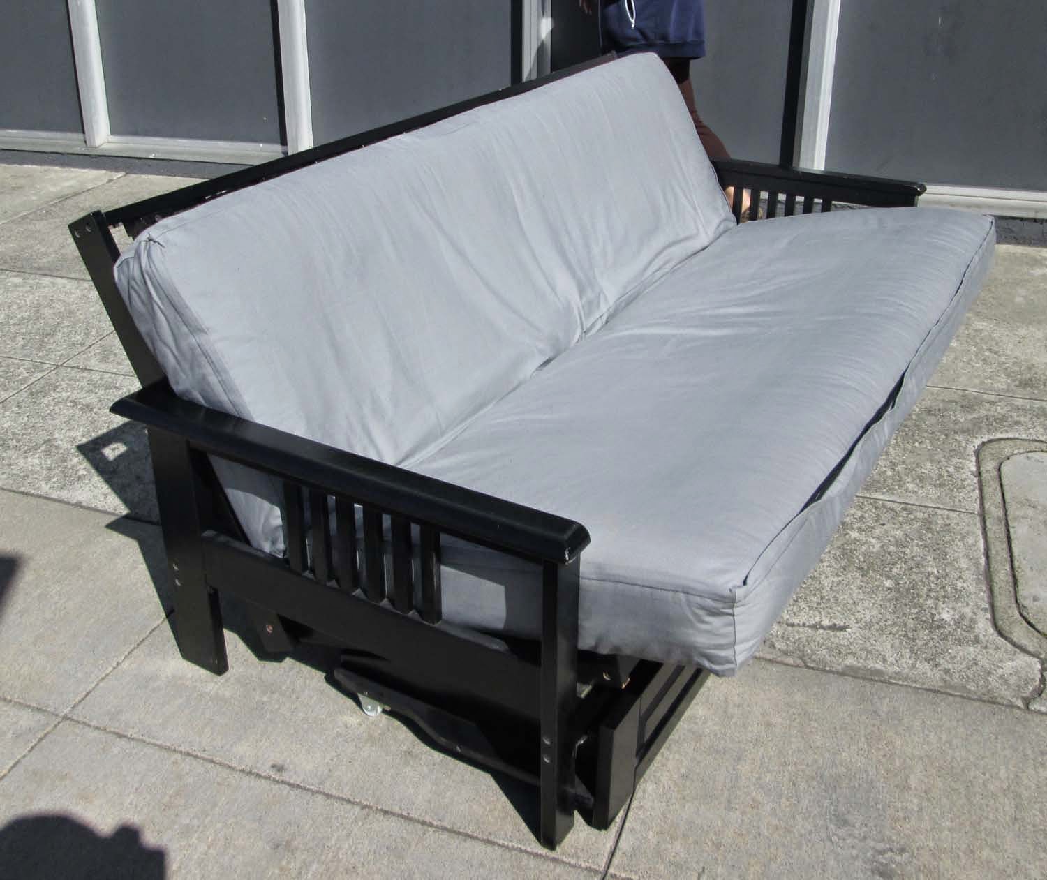 UHURU FURNITURE & COLLECTIBLES SOLD Futon Frame, Mattress AND 2