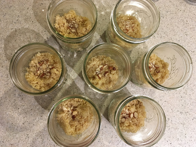 Simple Overnight Oats with Quinoa, Honey, Cinnamon, Almond Milk and Strawberry | The Lowcountry Lady