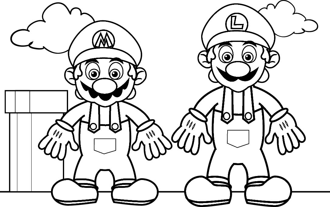 Super Mario Bros Coloring Pages Coloring Pages