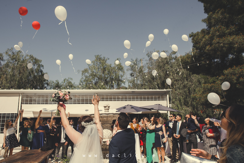 suelta de globos boda