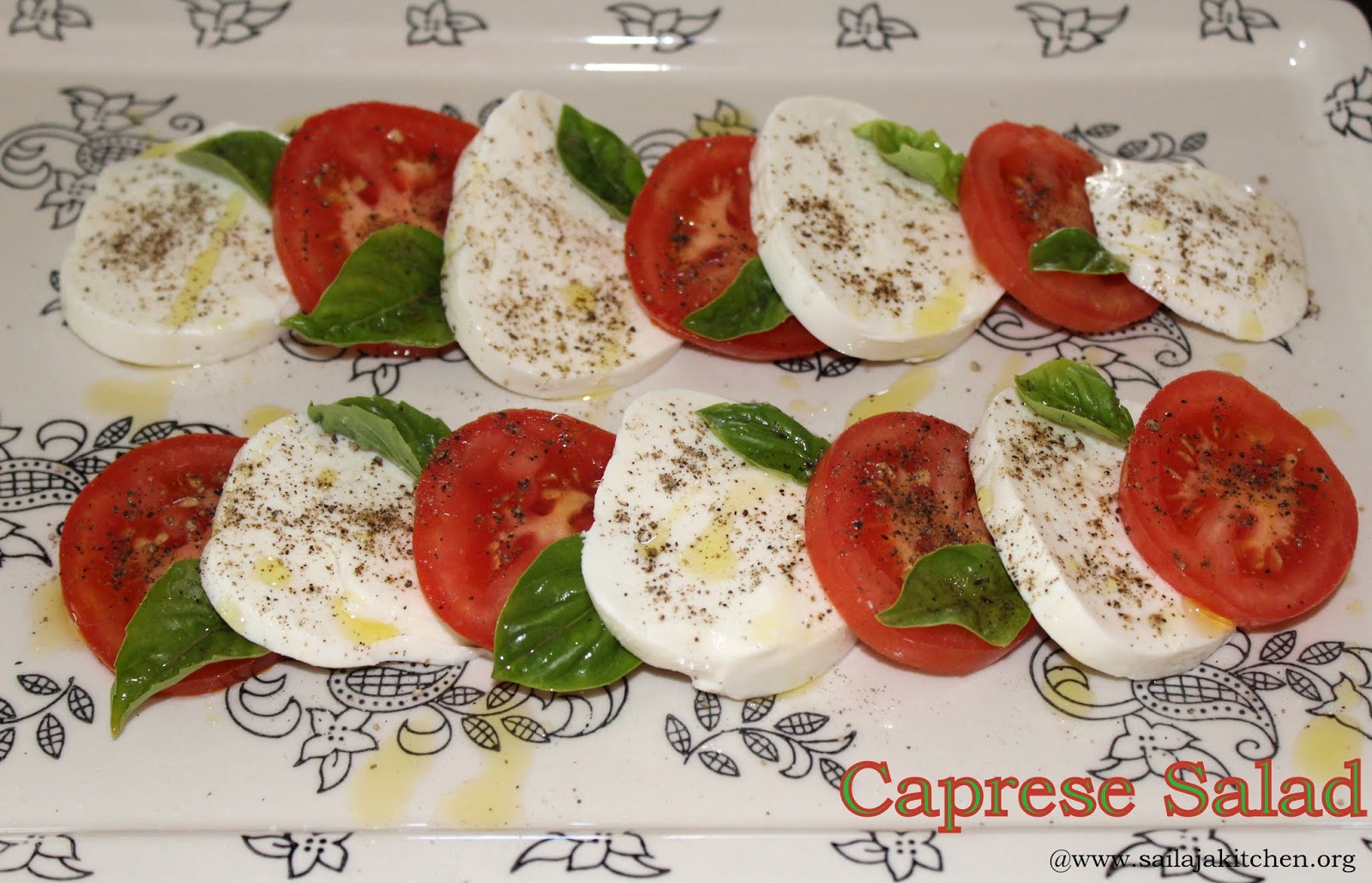 Sailaja Kitchen...A site for all food lovers!: Caprese Salad Recipe
