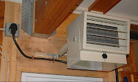 Wall mounted garage heater