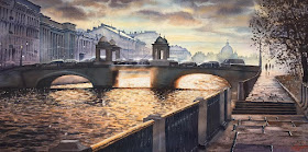 11-Saint-Petersburg-Igor-Dubovoy-Realistic-Urban-Watercolor-Paintings-www-designstack-co