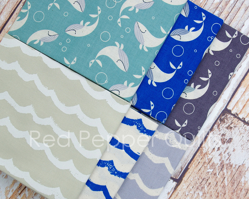 Red Pepper Quilts Sunday Stash 366 Kujira & Star by Rashida ColemanHale