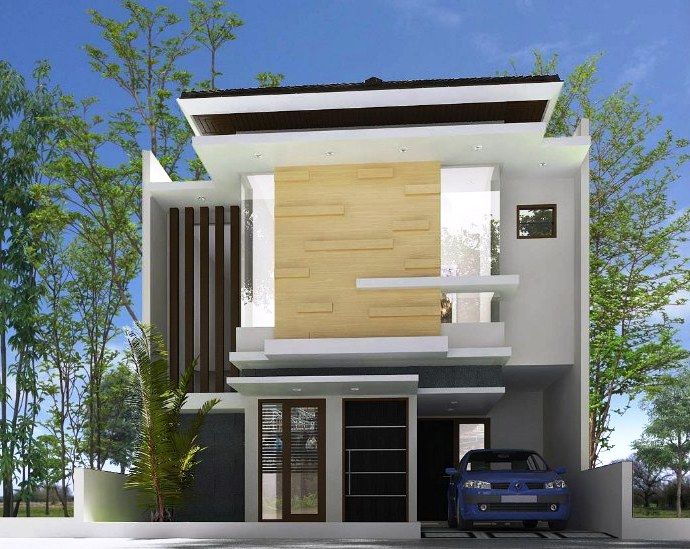 Contoh Tampak Depan Rumah Minimalis 2 Lantai Modern Contoh Tampak Depan Rumah Minimalis 2 Lantai Modern