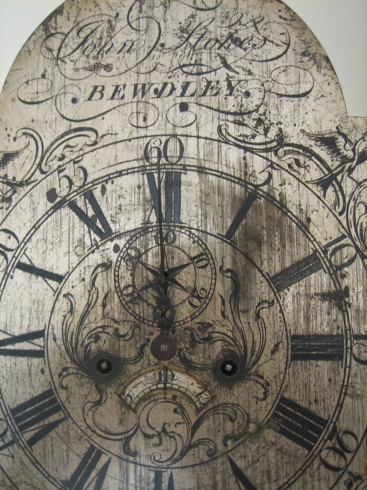 Hamiltons_Clock_Services John Stokes Bewdley Silver Dial Longcase clock