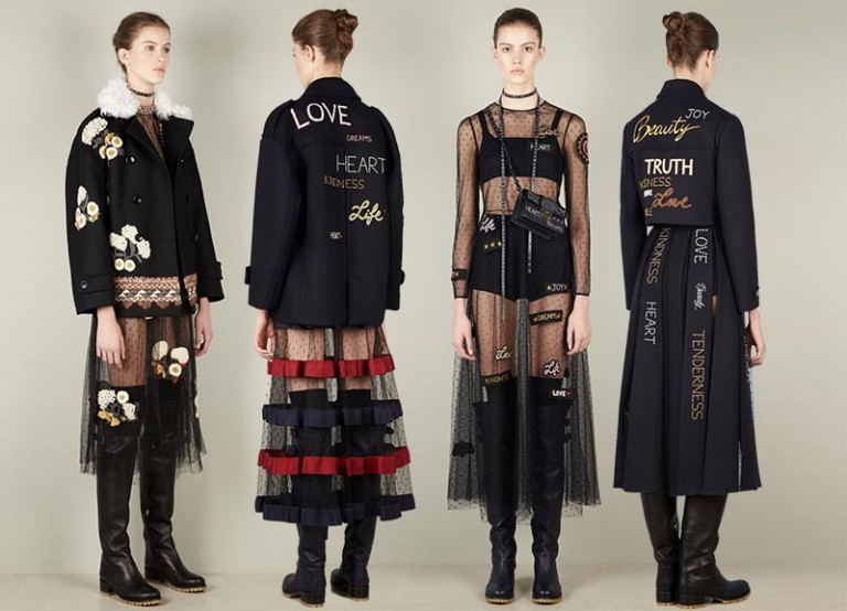 Women Fashion Girls Dress Red Valentino Fall Winter 2016 2017 Rtw