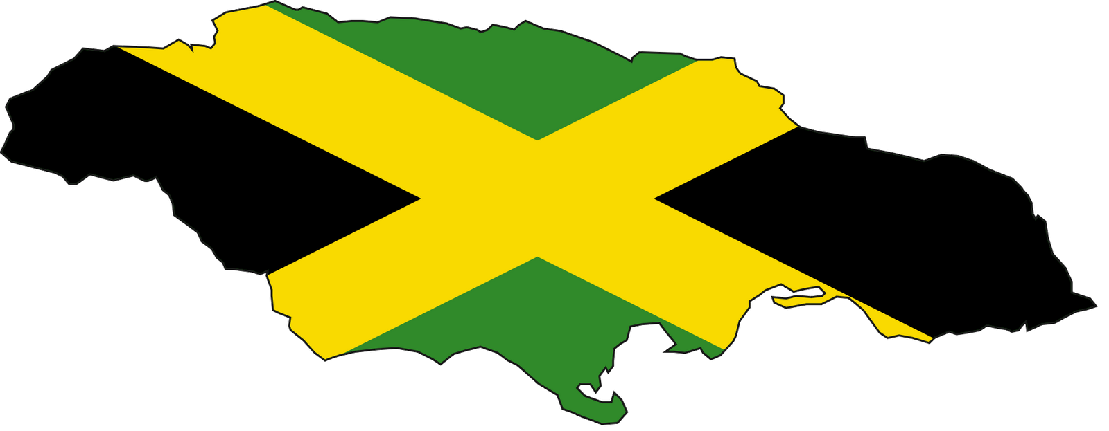 clipart jamaican flag - photo #15