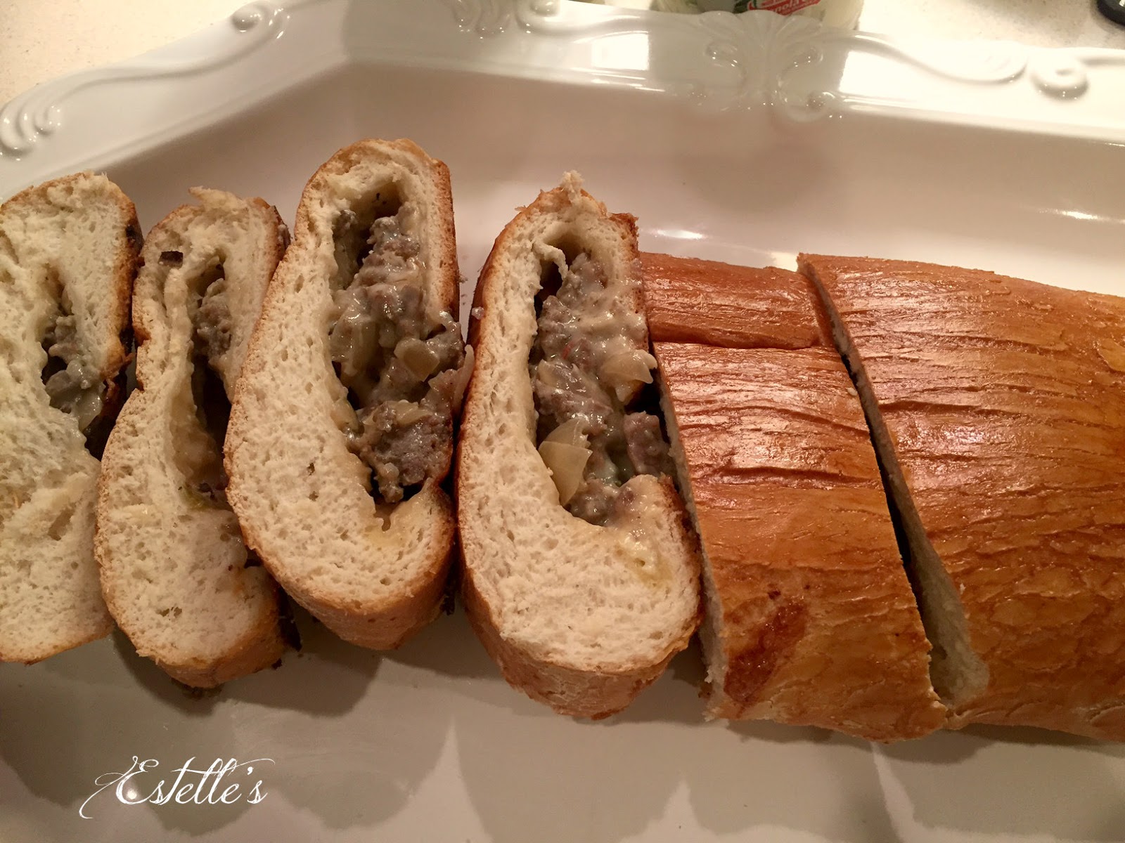 Estelle's STUFFED SAUSAGE BREAD