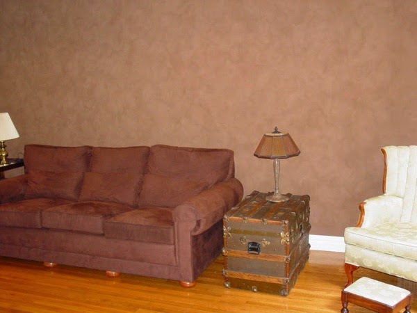 Paint walls with rags