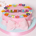 Tort cu floricele pentru Alexia