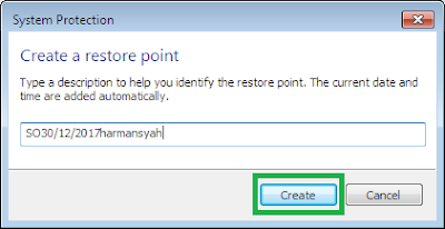 Cara Membuat System Restore Point Windows 7