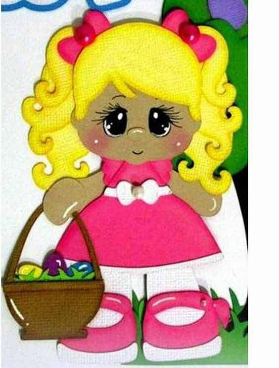 Bonecas E V A E Scrap Com Moldes Para Decoracao Como Fazer