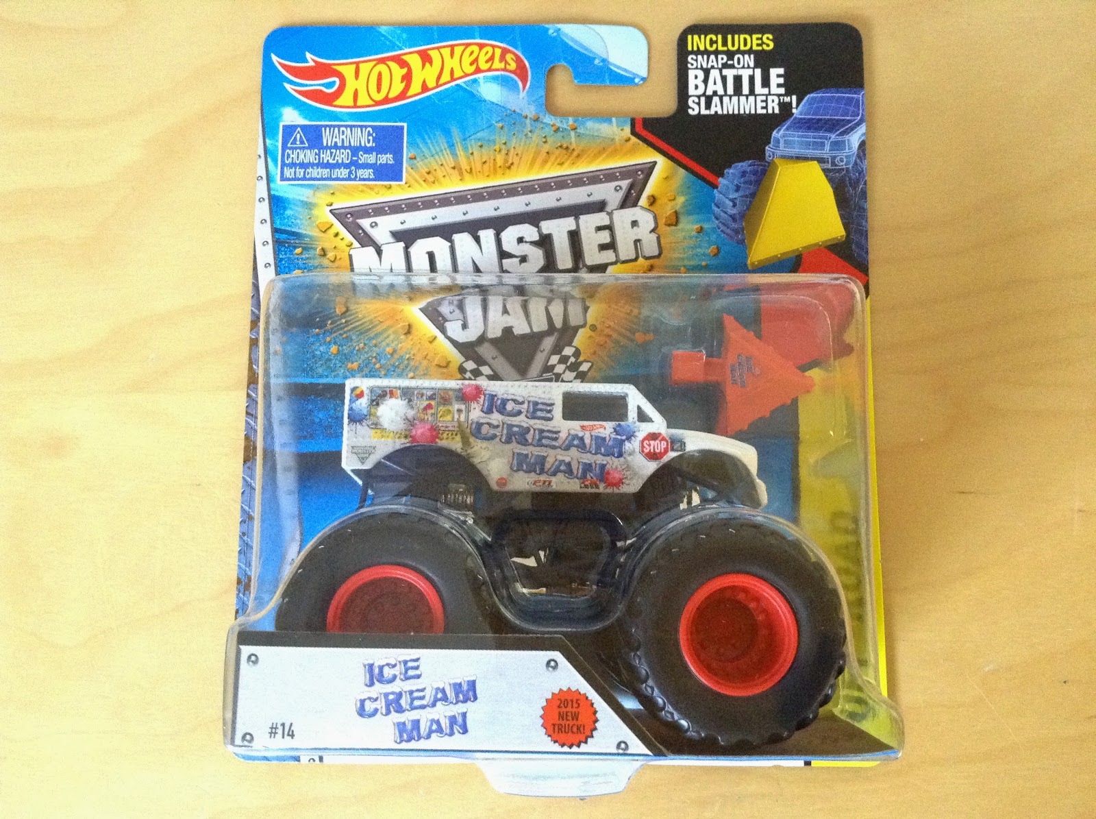 JULIAN'S HOT WHEELS BLOG Ice Cream Man Monster Jam Truck (New for 2015)