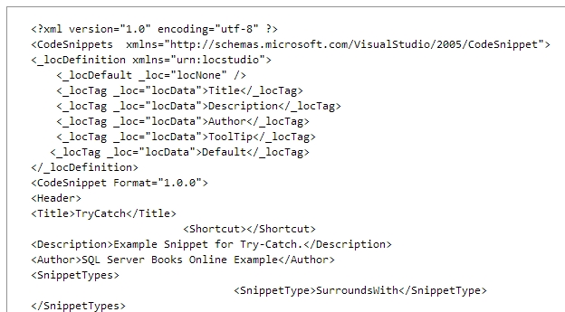 How to create a SQL Snippet